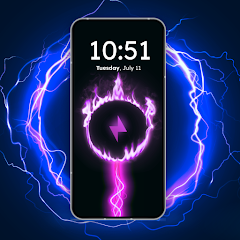 3D Battery Charging Animation